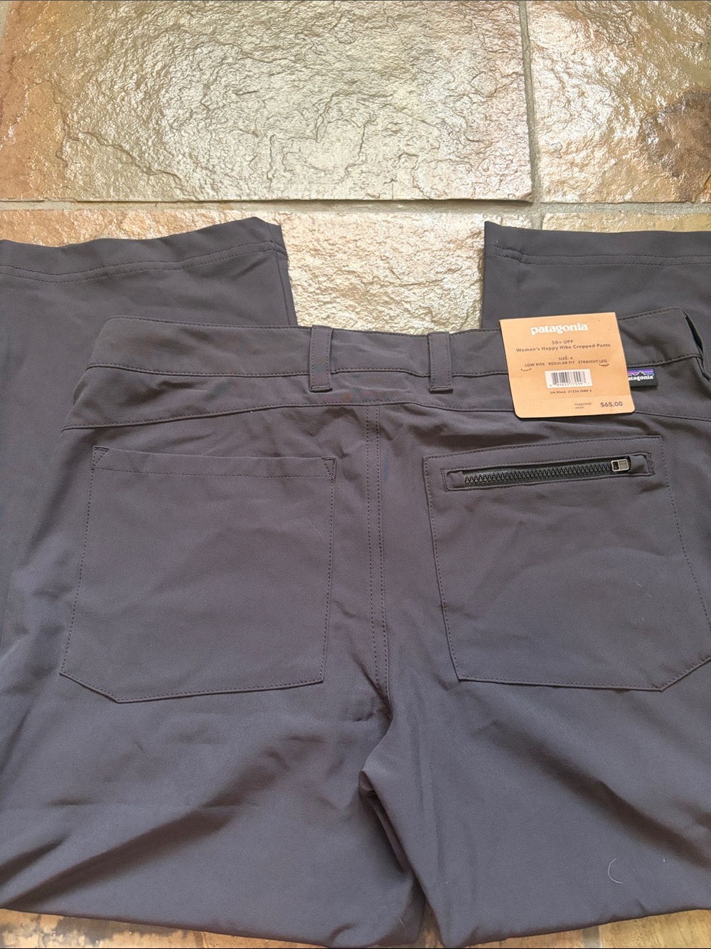 Patagonia Women's Dark Gray Stretch Capris - Picture 4 of 7